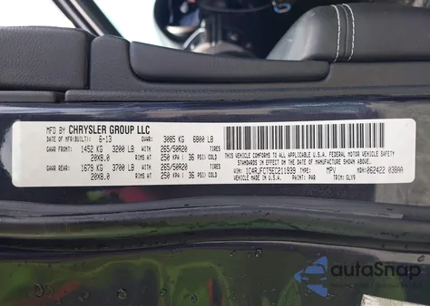 2014 Jeep Grand Cherokee Overland из США, поврежденный, VIN 1C4RJFCT5EC211939